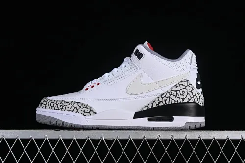 All categories Air Jordan Jordan series basketball shoes Air Jordan 3 Air Jordan 3 "Tinker Hatfield" AJ3 Joe 3 manuscript white cement hook AV6683-160